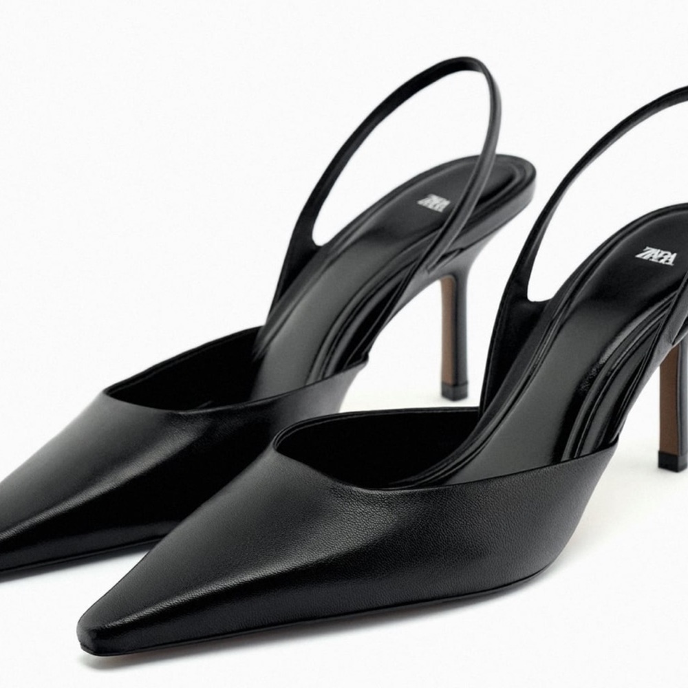 Zara slingback heels NEVER WORN